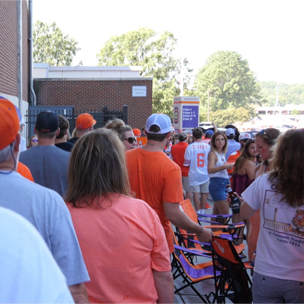 Walking to the Stadium