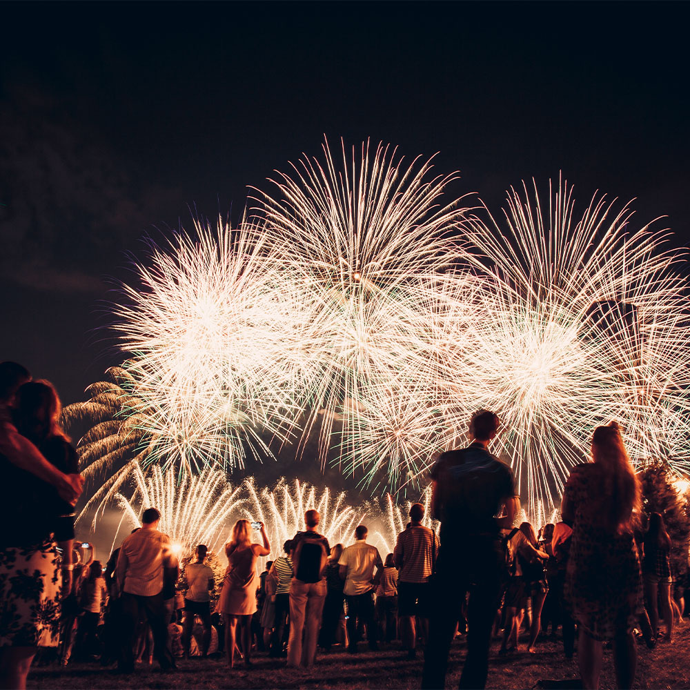Fireworks in the Rain