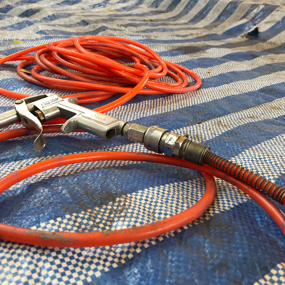 Hose Wheel being Pulled